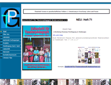 Tablet Screenshot of gesellschaftfuertheaterpaedagogik.net